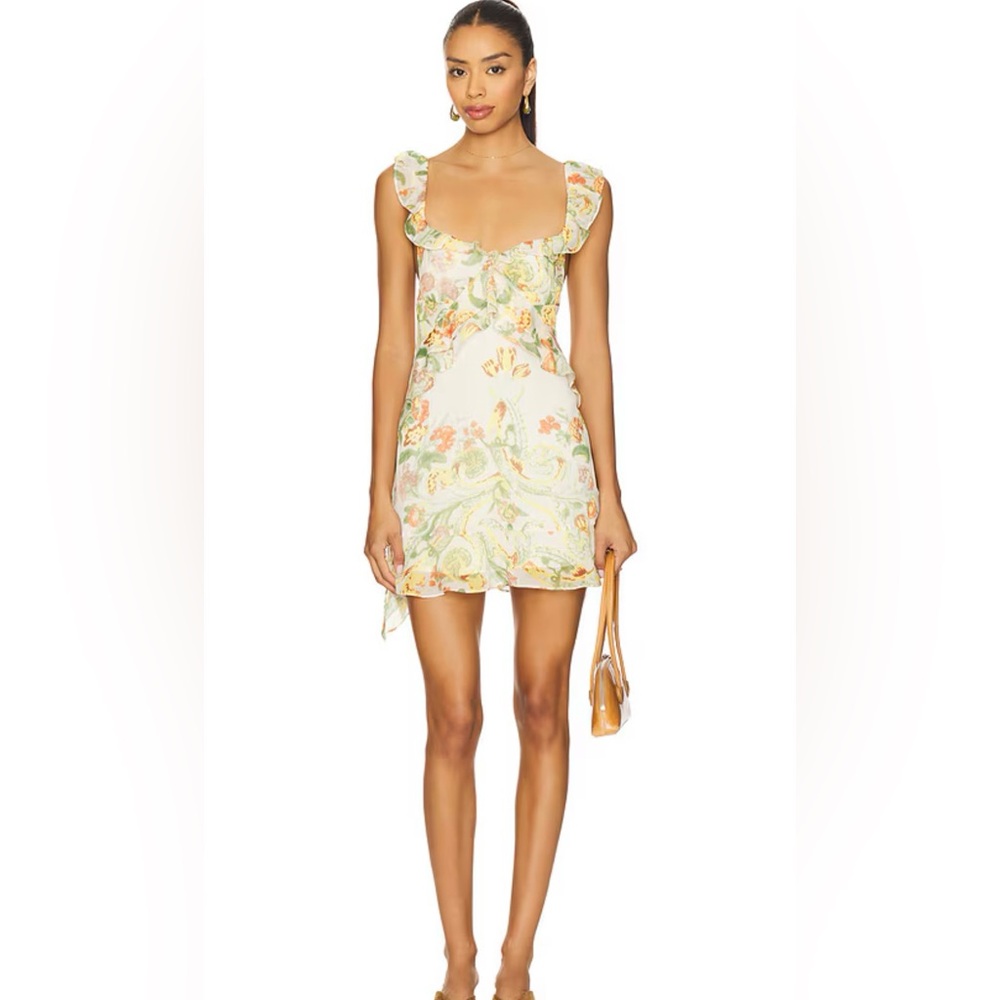 Free People Bali Floral Mini Ruffle Dress - Picture 6 of 8